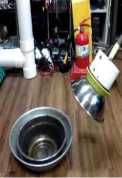 핸디형 소리바람소화기 시연 (사진=숭실대 소리공학연구소 제공)